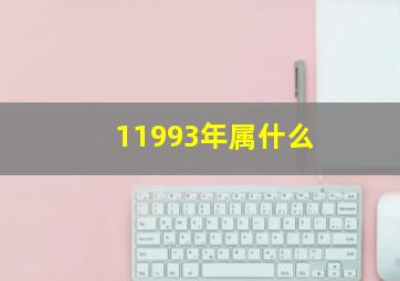 11993年属什么