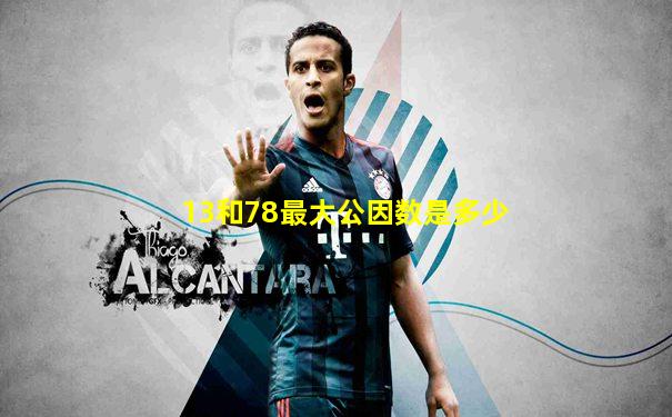 13和78最大公因数是多少