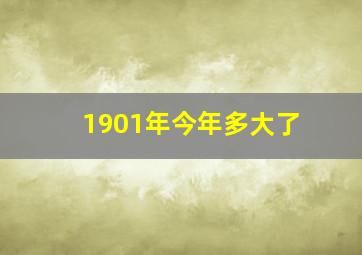 1901年今年多大了