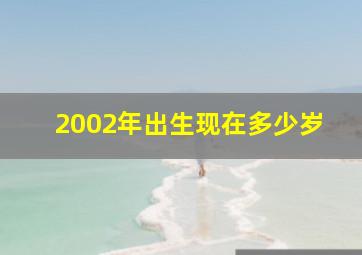 2002年出生现在多少岁