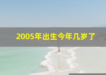 2005年出生今年几岁了