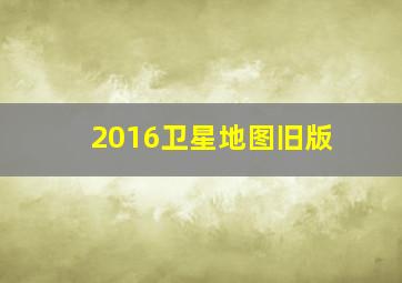 2016卫星地图旧版