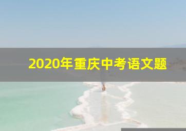 2020年重庆中考语文题