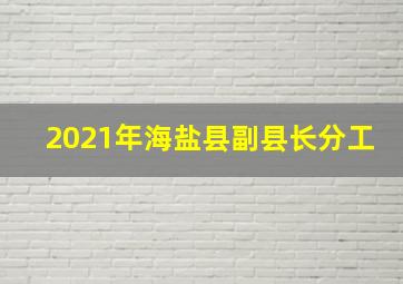 2021年海盐县副县长分工