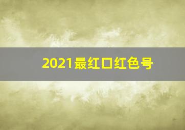 2021最红口红色号