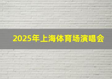 2025年上海体育场演唱会