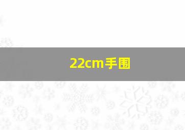 22cm手围