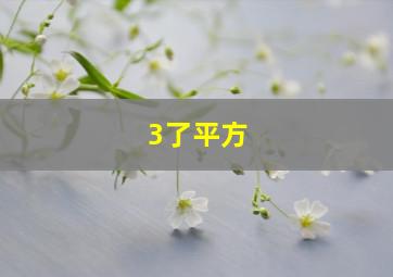 3了平方