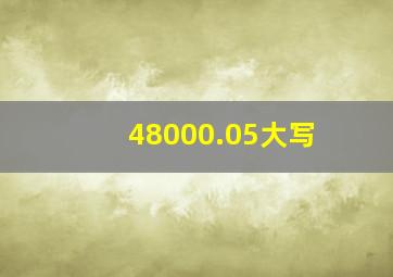 48000.05大写