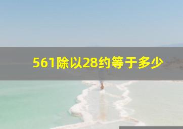 561除以28约等于多少