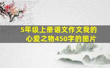 5年级上册语文作文我的心爱之物450字的图片