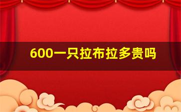 600一只拉布拉多贵吗