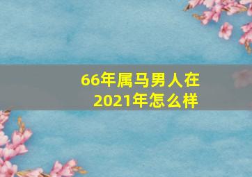 66年属马男人在2021年怎么样