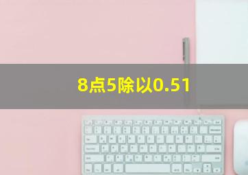 8点5除以0.51