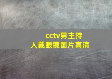 cctv男主持人戴眼镜图片高清