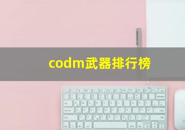 codm武器排行榜