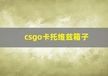 csgo卡托维兹箱子