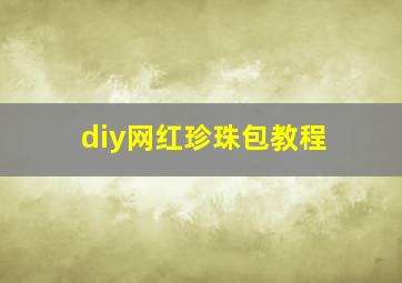 diy网红珍珠包教程