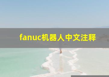 fanuc机器人中文注释