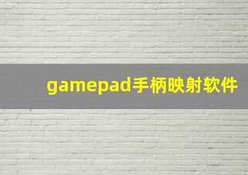 gamepad手柄映射软件