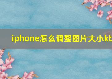 iphone怎么调整图片大小kb