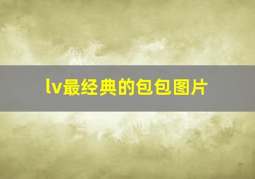 lv最经典的包包图片