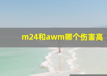 m24和awm哪个伤害高