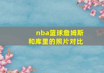 nba篮球詹姆斯和库里的照片对比