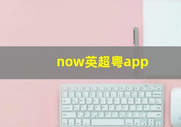 now英超粤app