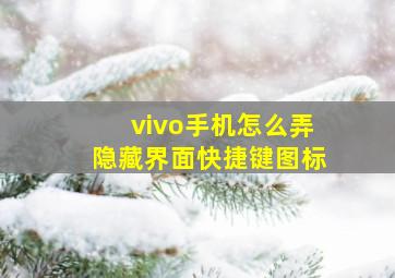 vivo手机怎么弄隐藏界面快捷键图标