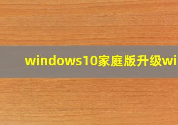 windows10家庭版升级win11