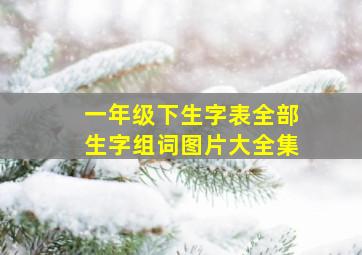 一年级下生字表全部生字组词图片大全集