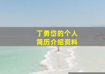 丁勇岱的个人简历介绍资料