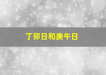 丁卯日和庚午日