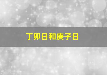 丁卯日和庚子日