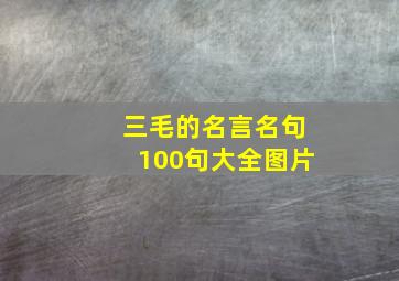 三毛的名言名句100句大全图片