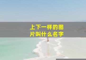 上下一样的图片叫什么名字