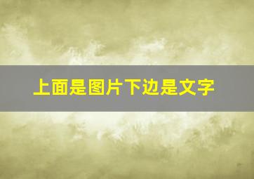 上面是图片下边是文字