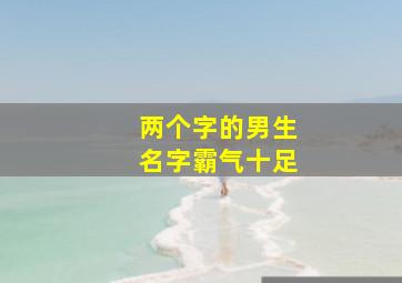 两个字的男生名字霸气十足