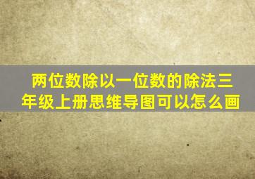 两位数除以一位数的除法三年级上册思维导图可以怎么画