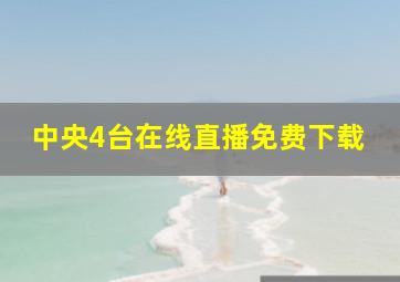 中央4台在线直播免费下载