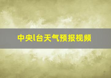 中央l台天气预报视频