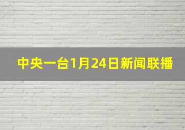 中央一台1月24日新闻联播