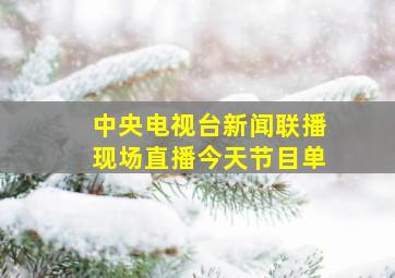 中央电视台新闻联播现场直播今天节目单