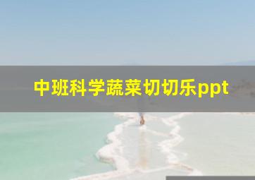 中班科学蔬菜切切乐ppt