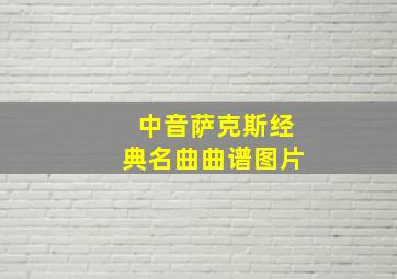 中音萨克斯经典名曲曲谱图片