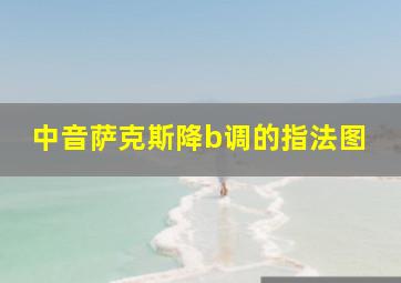 中音萨克斯降b调的指法图