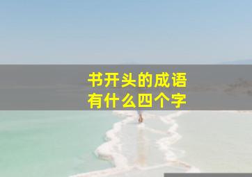 书开头的成语有什么四个字