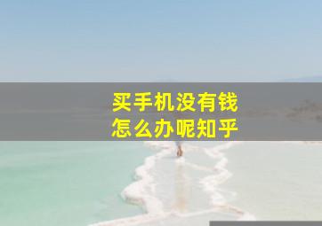 买手机没有钱怎么办呢知乎