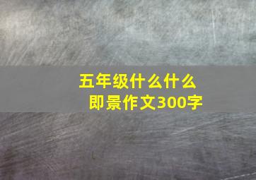 五年级什么什么即景作文300字